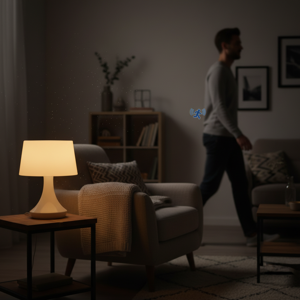 Lumière LED avec capteur radar pour un allumage sans intervention